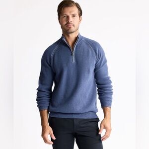 Johnnie-O Blue Reflex Prep-Formance 1/4 Zip Pullover Large